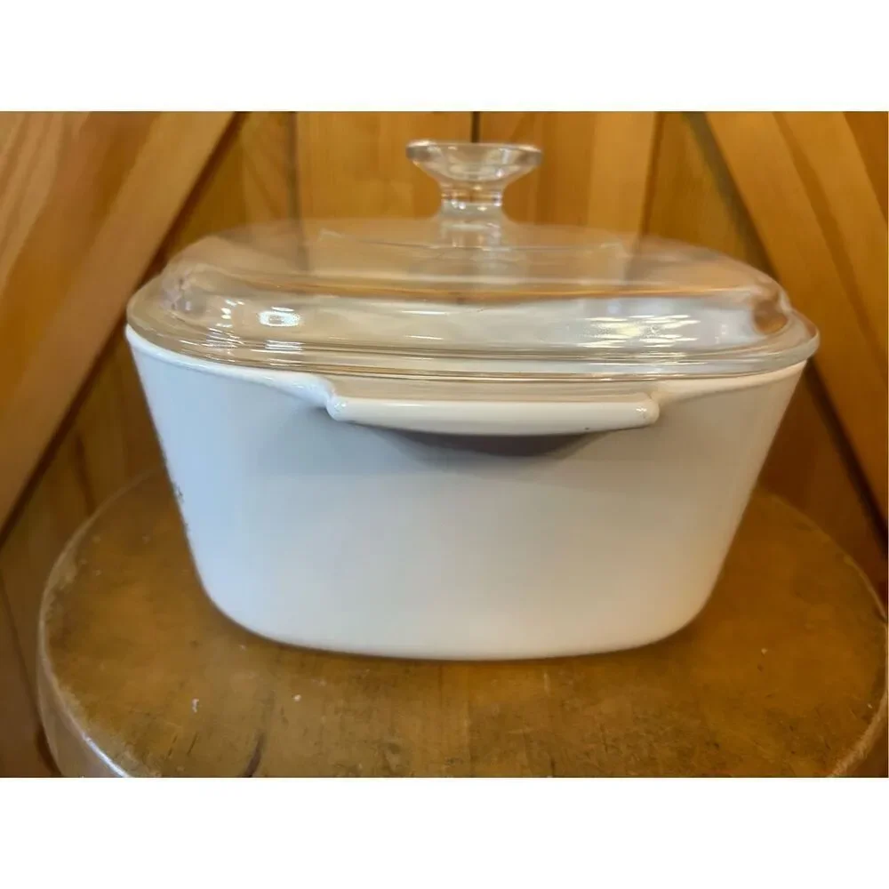 Vtg CORNING WARE A-3-B 3 QUART CASSEROLE DISH W/ PYREX A9C LID-SPICE OF LIFE (84